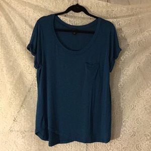 Simply Emma, dark turquoise blue, tee.